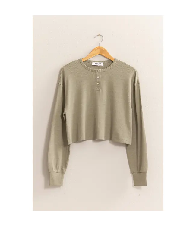 DZ25A134 Henley L/S Top