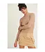 DZ24E948 Ribbed Mock Neck L/S Top