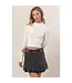 DZ24E451 Mock Neck Ribbed Crop Top