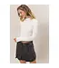 DZ24E451 Mock Neck Ribbed Crop Top