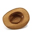 suede western style hat w/ belt trim