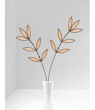 Samara Designs Studio peachy pink wildflower plant stem