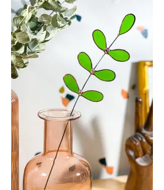 Samara Designs Studio green sprig 5 leaf plant stem