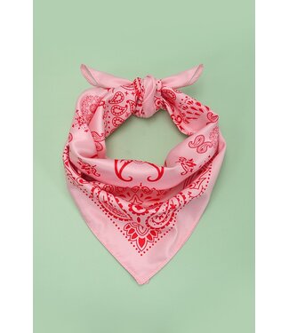 Josslyn Paisley Pink Bandana Scarf