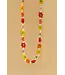 51N2062513 Beaded Choker Flower Necklace