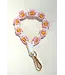 40KC108 Daisy Flower Wristlet Keychain