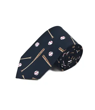 Selini New York baseball novelty tie