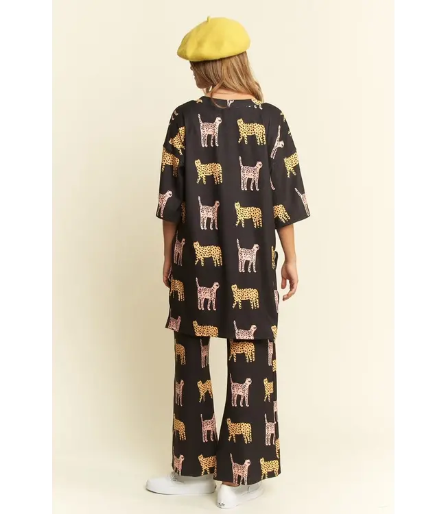 KRT1686 cheetah print pant