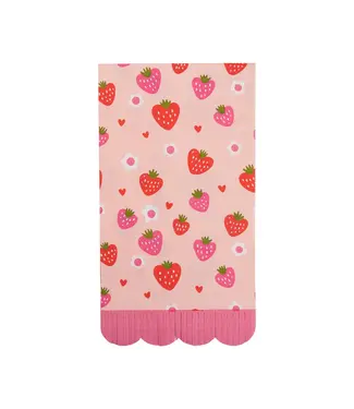 My Mind's Eye Berry Fringe Napkin