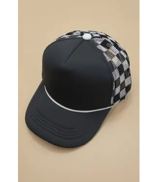 Josslyn Checker Trucker BLK