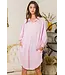 D2018F oversized textured shirt dress
