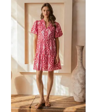 eyelet embroidered dres