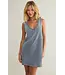 ZD251463 Sloane V-Neck Denim Dress