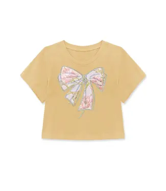Cutie Patootie Crop Tee w/ Bow Patch
