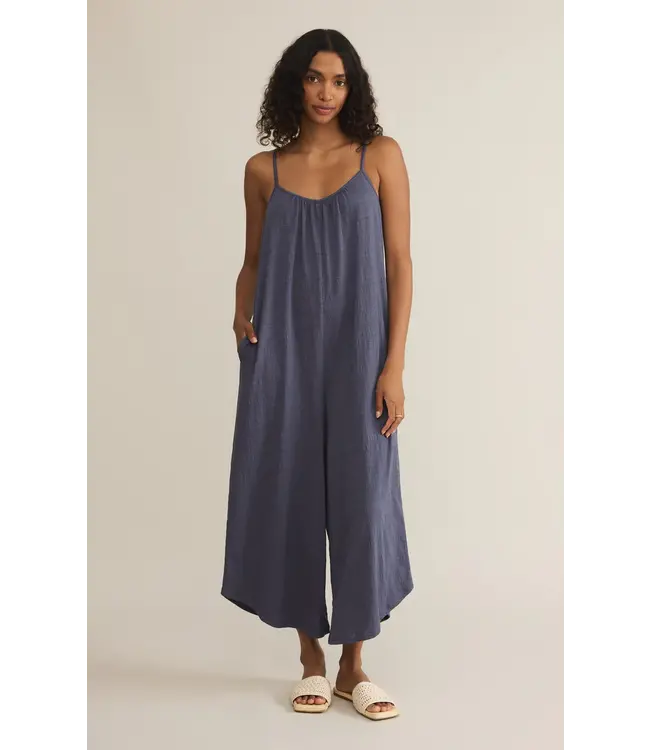 ZP251340 Textured Flared Jumpsuit