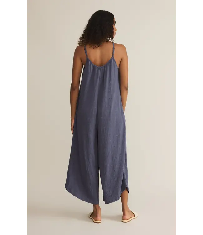 ZP251340 Textured Flared Jumpsuit