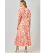 60934 midi puff slv smocked dress