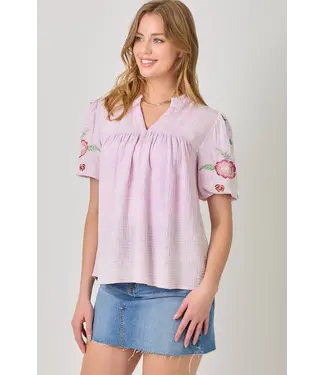 Mystree Embroidered peasant blouse