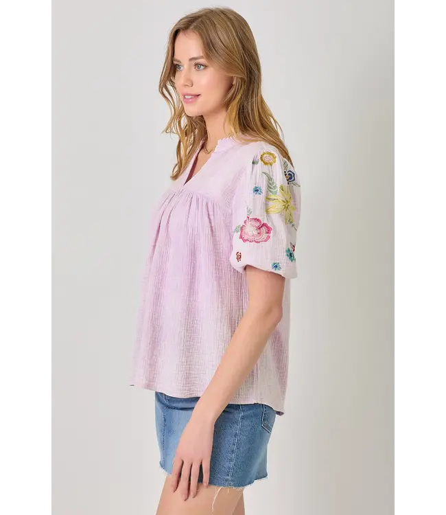 60928 embroidered peasant blouse