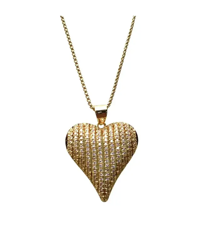 PM 55 Sm Dainty Heart Neck GOLD