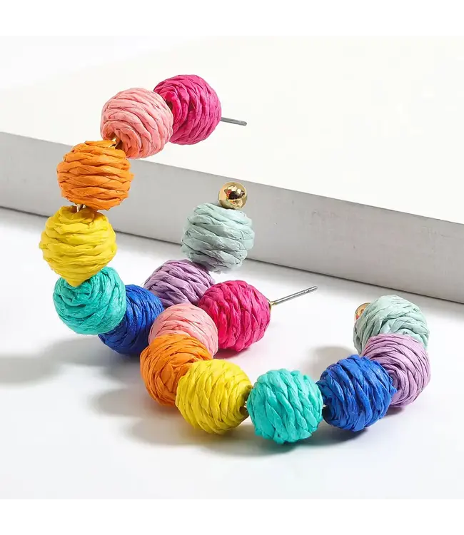PM 87 Rattan Ball Hoop MULTICOLOR