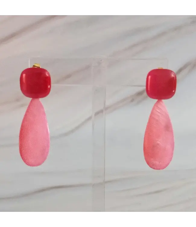 Z1ZA0573 Breeze Double Stone Earrings