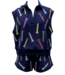 NAVY MULTI GOLF TEE COLLAR TANK
