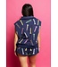 NAVY MULTI GOLF TEE COLLAR TANK