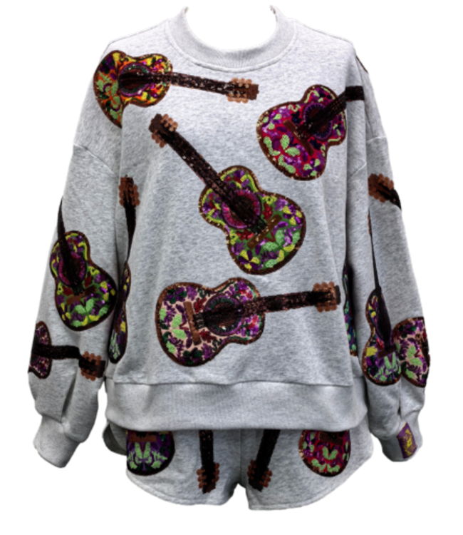 MULTI GUITARS SWEATSHIRT GREY