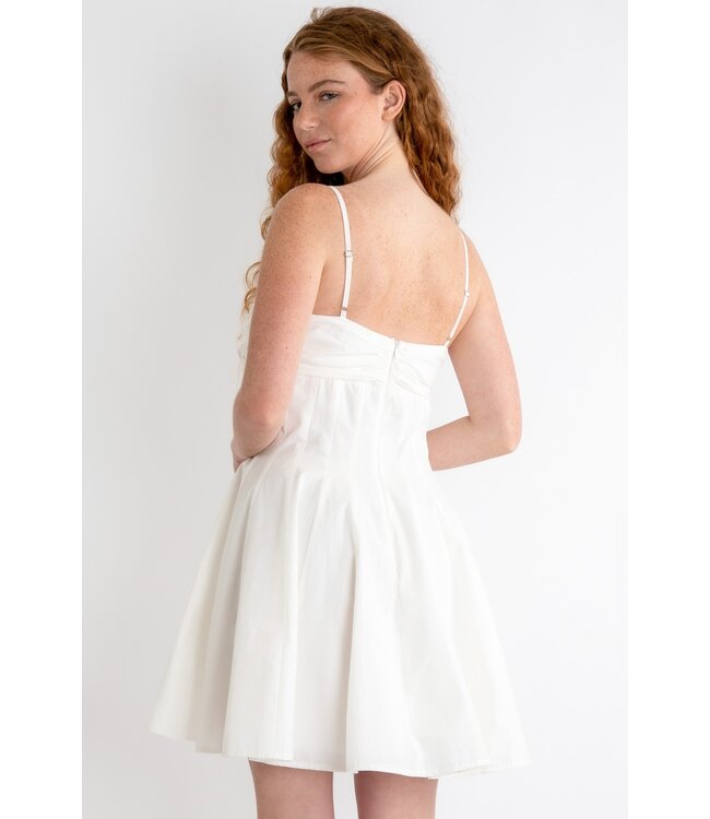 Cotton Poplin Strap Mini Dress