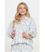 Azure Floral Top