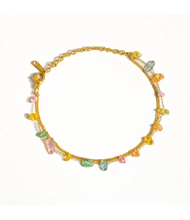 BLAKELYN 18K Gold Multi Color Stone Bracelet