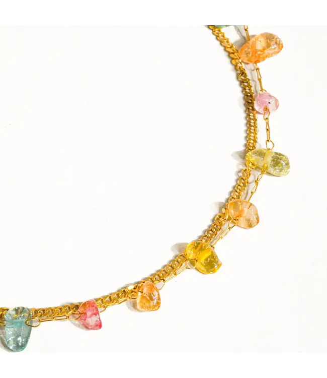 BLAKELYN 18K Gold Multi Color Stone Bracelet