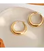 GALENE classic large hoop 18k gold plated