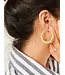 GALENE classic large hoop 18k gold plated