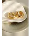 HUNTER classic U hoop 18k gold plated