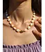 LAIE shell braided neck 18k gold plated