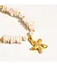 THELMA shell star neck 18k gold plated