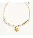 THELMA shell star neck 18k gold plated