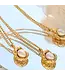 ZAKAI pearl round neck 18k gold plated
