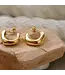 DEMI classic C-hoop 18k gold plated