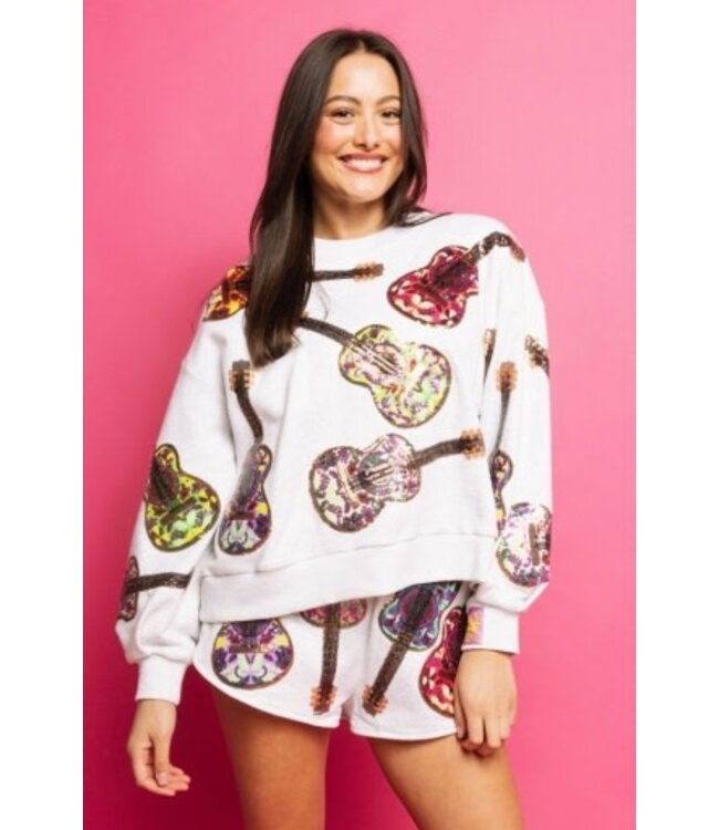 MULTI GUITARS SWEATSHIRT GREY