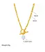 Titanium Steel Layered Necklace w/ Pearl