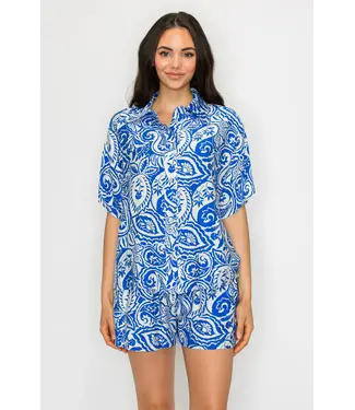 Meet Me In Santorini Athena Paisley Set