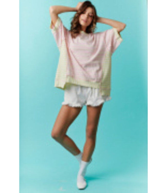 Round Neck Stripe Top