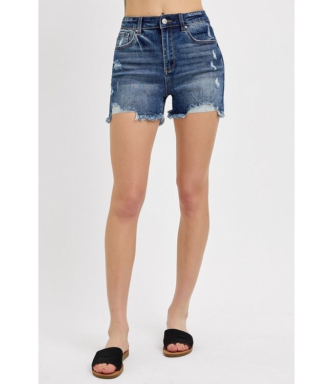 RDS6012CH Hi Rise Distressed Shorts