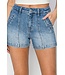 Hi Rise Front Seam Shorts