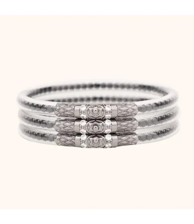 Crystal All Weather Bangles Set/3 3 Queens