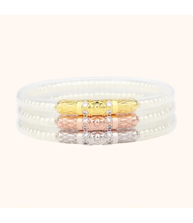 Crystal All Weather Bangles Set/3 3 Queens