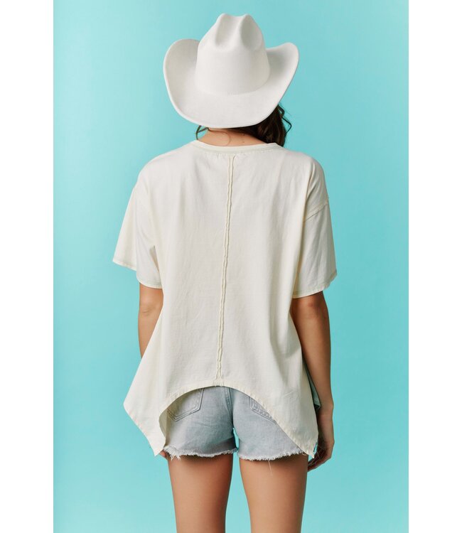 Western Boots Relaxed T Shirt